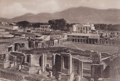 पैनोरमा के साथ ग्लेडियेटर्स के बैरक, द फेंसिंग स्कूल (बी / डब्ल्यू फोटो) द्वारा इतालवी फोटोग्राफर