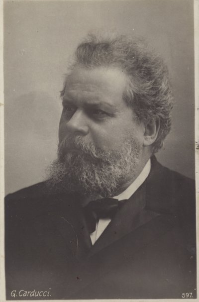 जिओसू कार्डुची (1835-1907), नोबेल पुरस्कार विजेता इतालवी कवि द्वारा इतालवी फोटोग्राफर