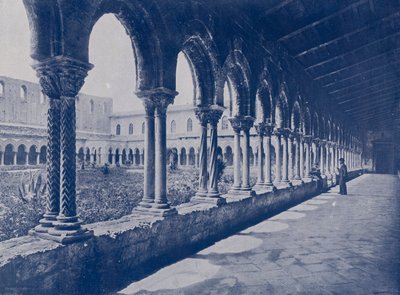 इटली: मोनरेले, बेनिदिक्तिन मठ (बी/डब्ल्यू फोटो) द्वारा इतालवी फोटोग्राफर