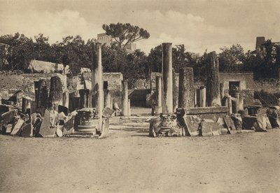नेपल्स: पॉज़्ज़ुओली, सेरापिस का मंदिर (बी / डब्ल्यू फोटो) द्वारा इतालवी फोटोग्राफर