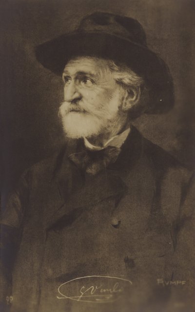 Giuseppe Verdi का चित्र द्वारा इतालवी फोटोग्राफर