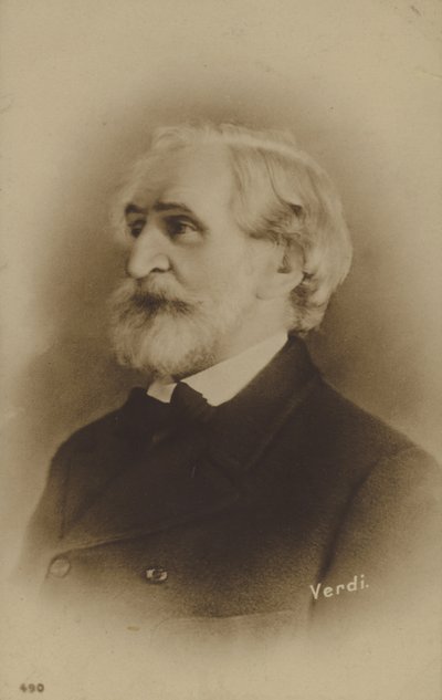 Giuseppe Verdi का चित्र द्वारा इतालवी फोटोग्राफर