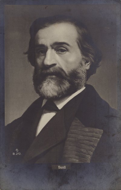 Giuseppe Verdi का चित्र द्वारा इतालवी फोटोग्राफर