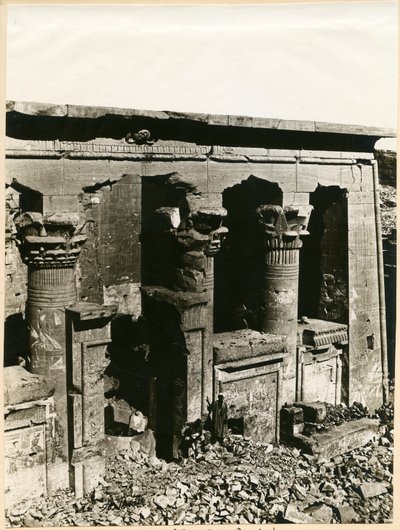 मंडुलिस, कलाब्शा, मिस्र के मंदिर के प्रोनाओस, एंटोनियो बीटो द्वारा फोटो द्वारा इतालवी फोटोग्राफर