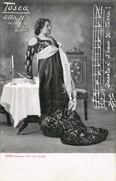 Tosca से दृश्य (b/w फोटो) द्वारा इतालवी फोटोग्राफर
