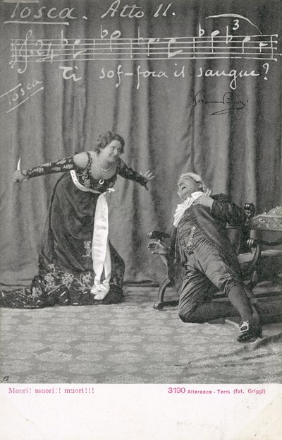 Tosca से दृश्य (b/w फोटो) द्वारा इतालवी फोटोग्राफर