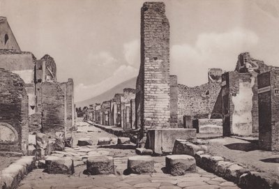 स्ट्राडा स्टैबियाना, स्ट्रीट ऑफ स्टैबिया (बी/डब्ल्यू फोटो) द्वारा इतालवी फोटोग्राफर