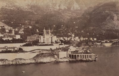मोंटेकार्लो की खाड़ी, 07/1887 (बी/डब्ल्यू फोटो) द्वारा इतालवी फोटोग्राफर