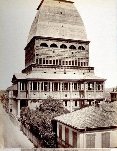 ट्यूरिन में एंटोनेलियन मोल का दृश्य, c.1878 द्वारा इतालवी फोटोग्राफर