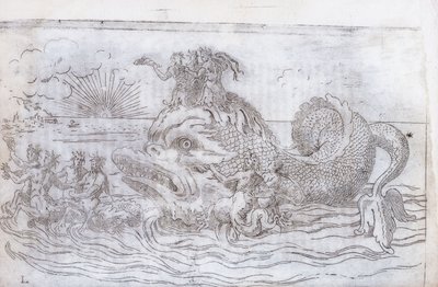 एक शानदार मछली रथ, 1579 द्वारा इतालवी स्कूल