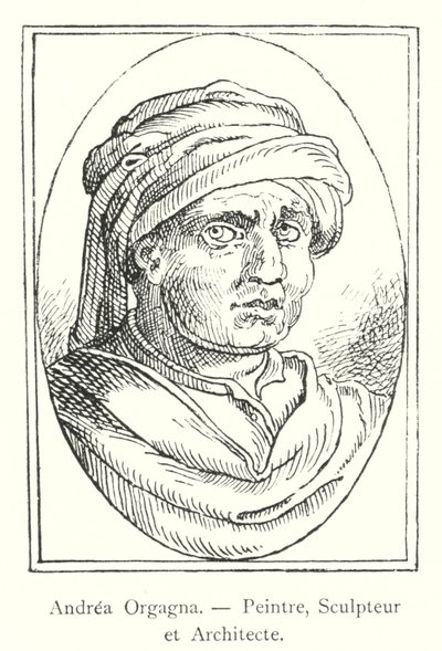 एंड्रिया ऑर्गग्ना, चित्रकार, मूर्तिकार और वास्तुकार (उत्कीर्णन) द्वारा इतालवी स्कूल