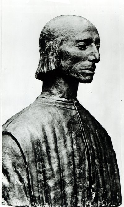 निकोलो मैकियावेली की बस्ट (1469-1527) द्वारा Italian School