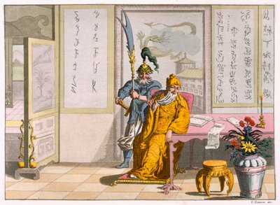 चीनी ताओवादी धार्मिक नेता: द डिविनिटी कुआन-टी, c1820-30। द्वारा इतालवी स्कूल