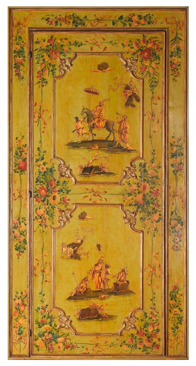 सीए' रेज़ोनिको, वेनिस, सीए से दरवाजा। 1760 (लकड़ी, तेल लाह, गिल्ट) द्वारा इतालवी स्कूल