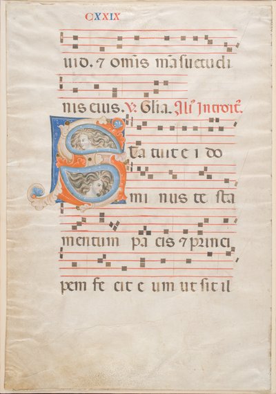 ग्रैडुअल से डबल लीफ, c.1325 (स्याही, स्वभाव और वेल्लम पर सोने की पत्ती) द्वारा इतालवी स्कूल