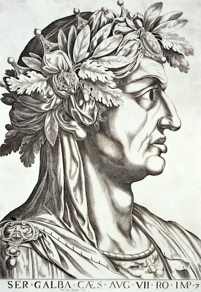 Galba (3 ईसा पूर्व 69 ईसवी), 1596 द्वारा इतालवी स्कूल