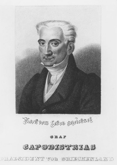 Ioannis Kapodistrias (उत्कीर्णन) द्वारा इतालवी स्कूल