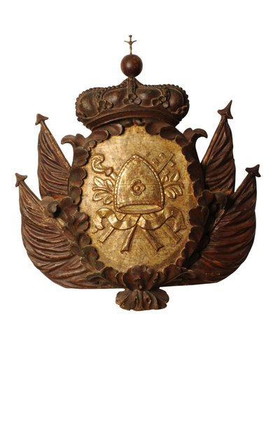 बड़ी बारोक शस्त्रागार नक्काशी, c.1700 (लकड़ी) द्वारा इतालवी स्कूल