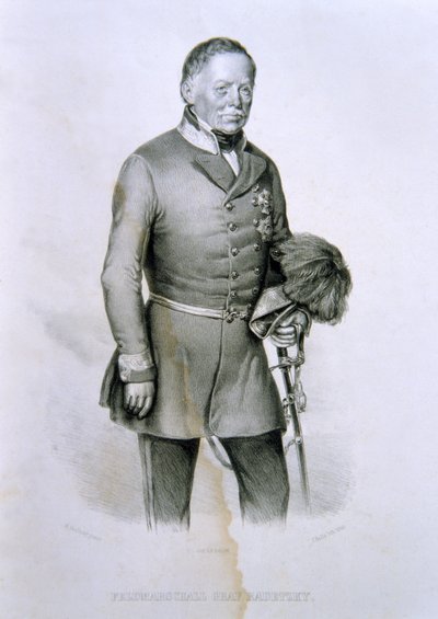 Maresciallo Radetzky Graff, इटली के इतिहास का चित्रण द्वारा इतालवी स्कूल