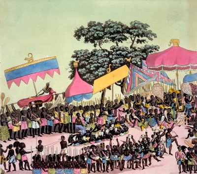 कॉस्टुमी देई से यम प्रथा का विहंगम दृश्य ... Giulio Ferrario, c.1820s-30 द्वारा इतालवी स्कूल