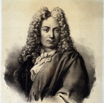 आर्कगेलो कोरेली (1653-1713) इतालवी संगीतकार और वायलिन वादक का चित्रण द्वारा इतालवी स्कूल