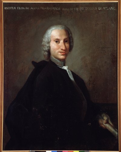 जियानंद्रिया फियोरोनी का पोर्ट्रेट (1716-1778) इतालवी संगीतकार द्वारा इतालवी स्कूल