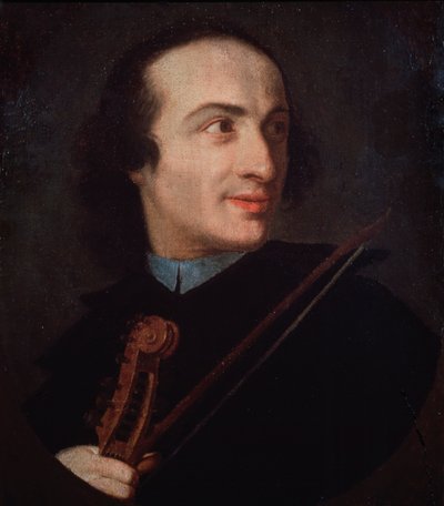 जीउसेप टार्टिनी (1692-1770) इतालवी वायलिन वादक और संगीतकार के चित्र। द्वारा इतालवी स्कूल
