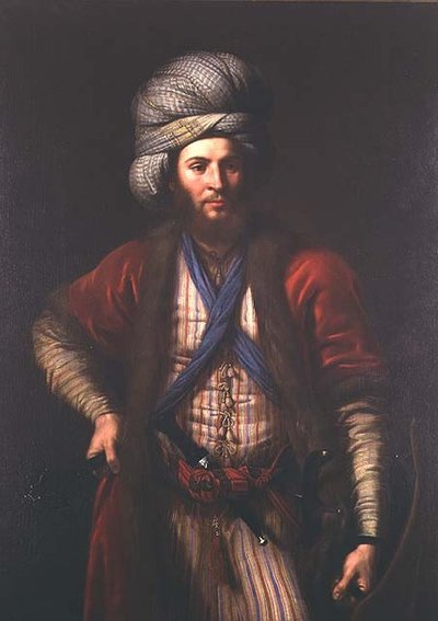 एक हंगेरियन योद्धा का पोर्ट्रेट, फ्लोरेंटाइन स्कूल, c.1650 द्वारा इतालवी स्कूल