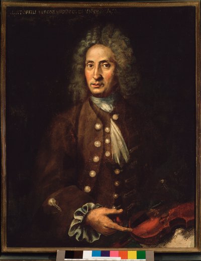 इतालवी संगीतकार Giuseppe Torelli (1658-1709) का चित्र। द्वारा Italian School
