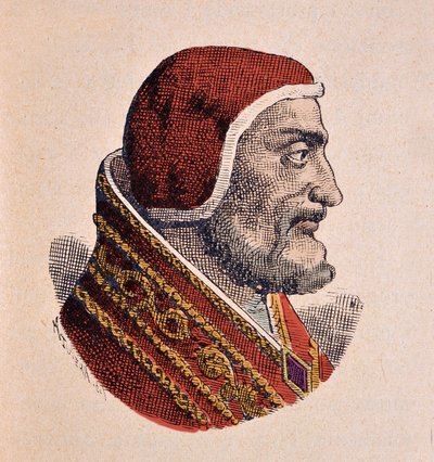 पोप जॉन XXI का पोर्ट्रेट (जियोवन्नी, इयोनेस) (1276-1277)) द्वारा इतालवी स्कूल