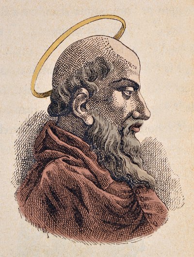 पोप सिक्सटे आईर का पोर्ट्रेट (Xyste या सिक्सटस या सिस्टो I) (115-125) द्वारा इतालवी स्कूल