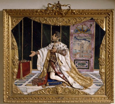 Cosimo II de Medicis (1590-1621) (Cosimo II de Medici), टस्कनी के ग्रैंड ड्यूक (मेडिसि के Cosimo II, टस्कनी के ग्रैंड ड्यूक) का प्रतिनिधित्व नक्काशीदार पत्थरों, सोने और शानदार (उच्च राहत) की उच्च राहत 1617-1624 फ्लोरेंस , म्यूजियो डिगली अर्जेंटीना, बिल्ली  द्वारा इतालवी स्कूल
