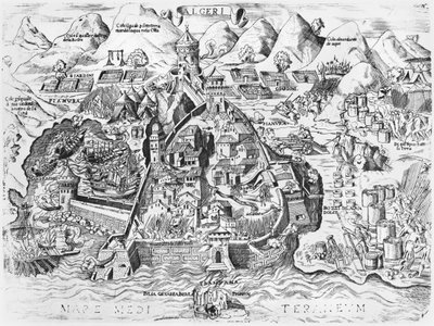 1541 में चार्ल्स वी (1500-58) द्वारा अल्जीयर्स की घेराबंदी द्वारा इतालवी स्कूल