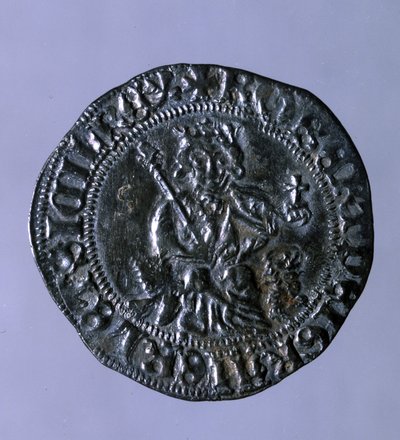 चांदी का सिक्का नेपल्स के राजा अंजु के रॉबर्ट प्रथम (1275-1343) के समय चला। द्वारा इतालवी स्कूल