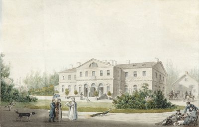 जागीर घर प्रियुटिनो, 1830 द्वारा इवान एलेक्सेयेविच इवानोव