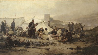 ड्रेसिंग स्टेशन, 1893 द्वारा इवान अलेक्सेयेविच व्लादिमीरोव