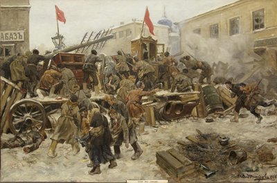 दिसंबर 1905, 1906 में मास्को विद्रोह। द्वारा इवान अलेक्सेयेविच व्लादिमीरोव