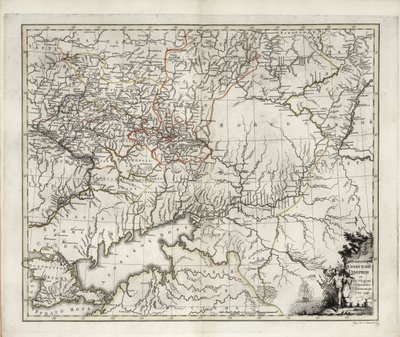 आज़ोव गवर्नर का सामान्य नक्शा, 1782। द्वारा इवान इवानोविच इस्लेनयेव