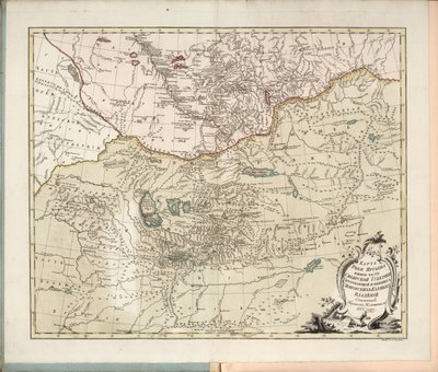 साइबेरियन गवर्नरेट के 1777 के दक्षिणी भाग इरित्श नदी का नक्शा। द्वारा इवान इवानोविच इस्लेनयेव