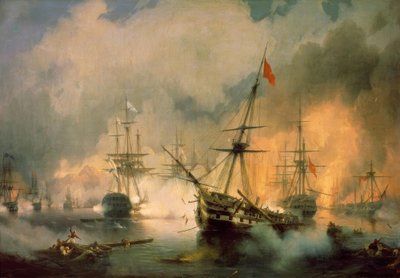 नवारिनो में लड़ाई द्वारा Ivan Konstantinovich Aivazovsky
