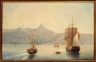 कॉन्स्टेंटिनोपल, IKAiwasowski द्वारा बंदरगाह - पेंटिंग द्वारा Ivan Konstantinovich Aivazovsky