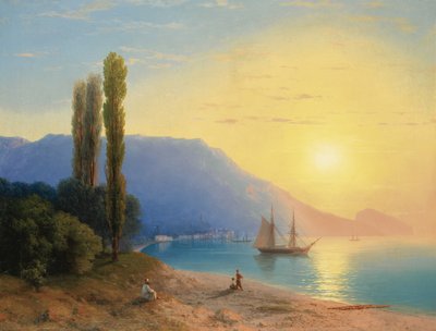 याल्टा पर सूर्यास्त द्वारा Ivan Konstantinovich Aivazovsky