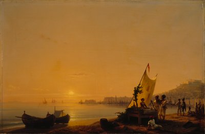 नेपल्स की खाड़ी, 1844। द्वारा इवान कोन्स्टेंटिनोविच आइवाज़ोव्स्की