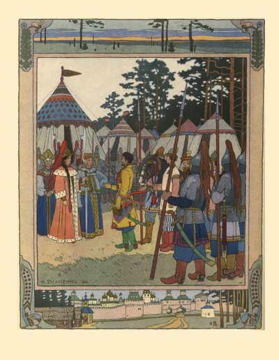 परी कथा मेरीया मोरेवाना के लिए चित्रण, 1901 द्वारा इवान याकोवलेविच बिलिबिन