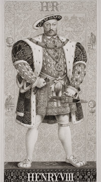 हेनरी VIII (1491-1547) &39;अंग्रेजी और स्कॉटिश इतिहास के उदाहरण&39; वॉल्यूम I से द्वारा जेएल विलियम्स