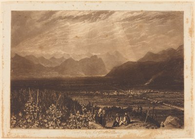 ग्रेनोबल से चेम्बरी तक आल्प्स की श्रृंखला, 1812 में प्रकाशित द्वारा विलियम से