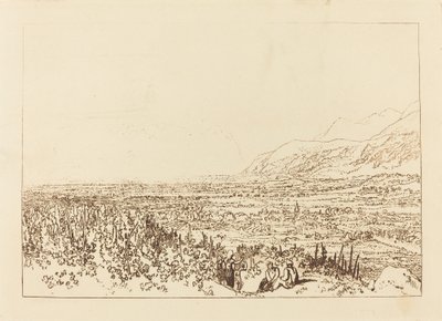ग्रेनोबल से चेम्बरी तक आल्प्स की श्रृंखला, 1812 में प्रकाशित। द्वारा जोसेफ मैलॉर्ड विलियम टर्नर