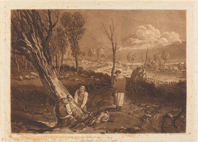 हेजिंग एंड डिचिंग, 1812 प्रकाशित। द्वारा जोसेफ मैलॉर्ड विलियम टर्नर