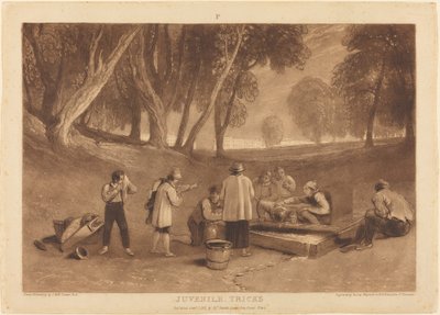जुवेनाइल ट्रिक्स, 1811 प्रकाशित। द्वारा जोसेफ मैलॉर्ड विलियम टर्नर