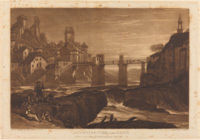 राइन पर लॉफेनबर्ग, 1811 प्रकाशित। द्वारा जोसेफ मैलॉर्ड विलियम टर्नर